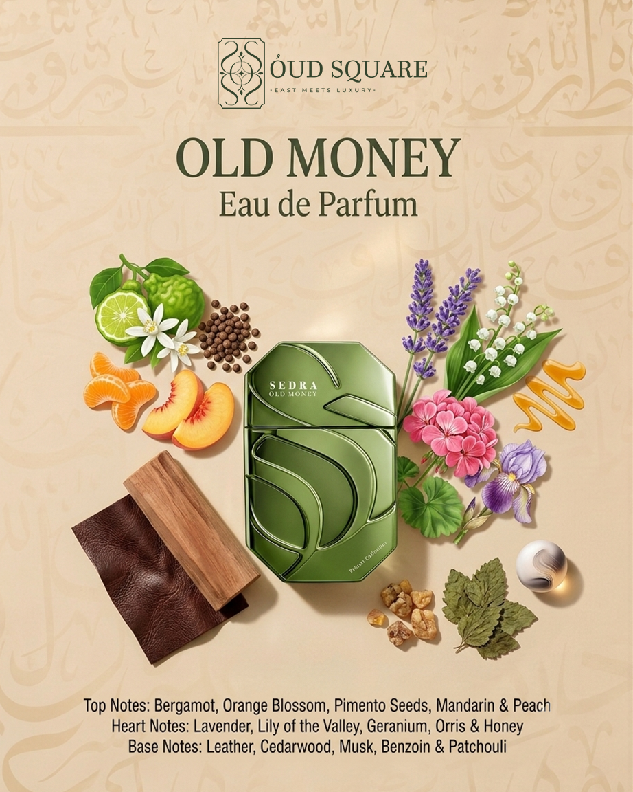 OLD MONEY EDP 90ml | Fresh Leather Unisex Perfume by Sedra — Oud Square