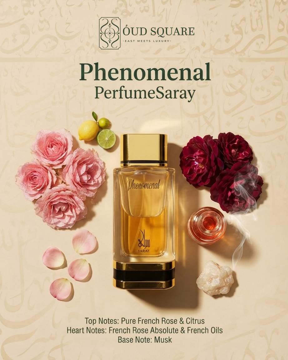 Phenomenal EDP by Saray — pure French rose citrus French rose absolute musk luxurious women's perfume