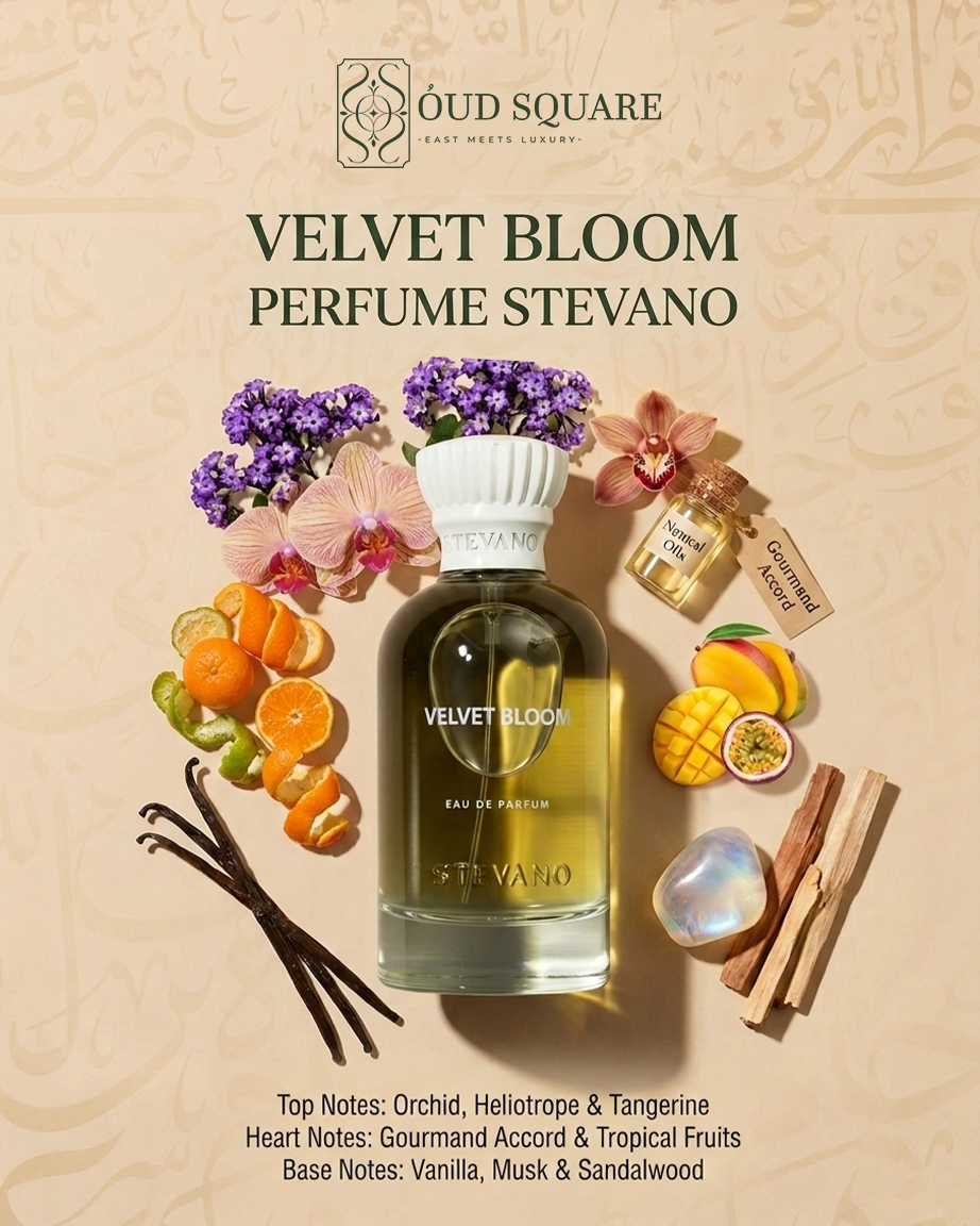 Velvet Bloom EDP 100ml | Floral Gourmand Men's Perfume by Stevano — Oud Square