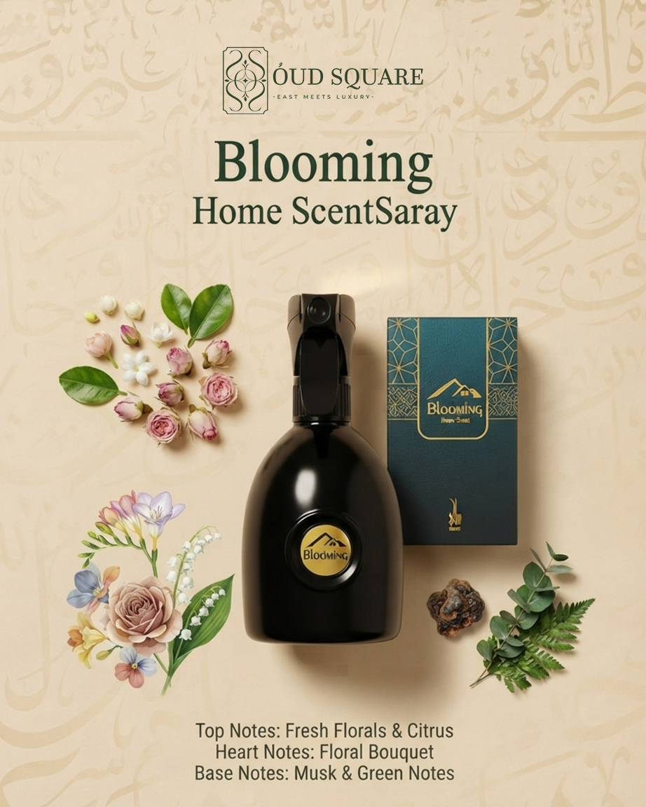 Blooming Home Scent air freshener by Saray — fresh florals citrus floral bouquet musk green notes garden fragrance