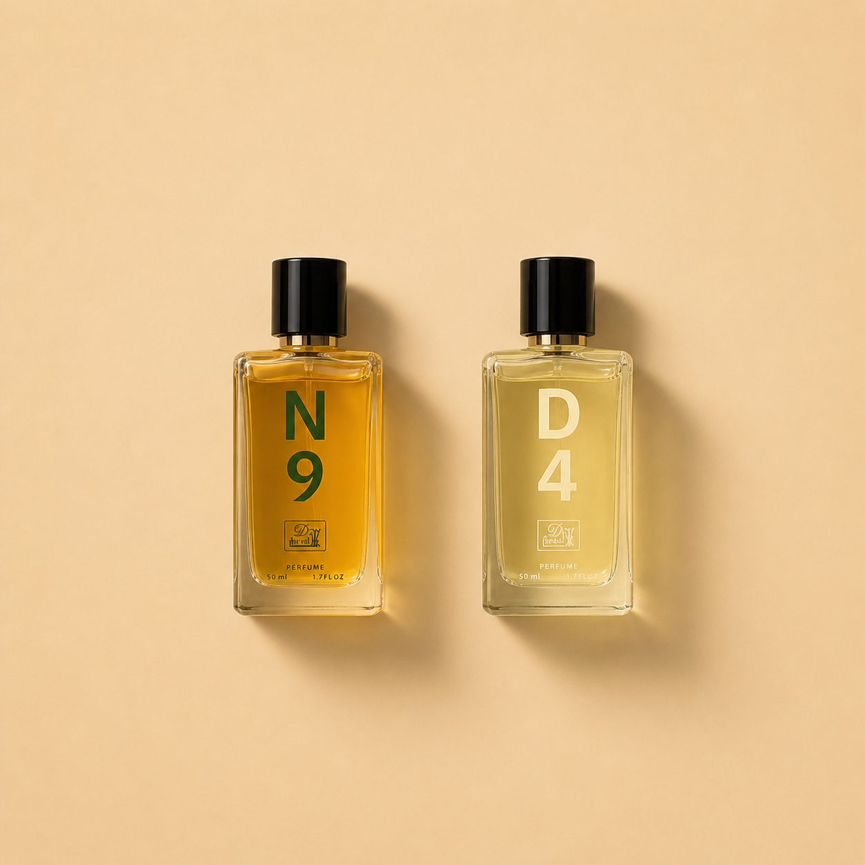 D4 N9 luxury perfume gift set with oud leather and sweet oriental — two 50ml fragrance bottles by Oud Square
