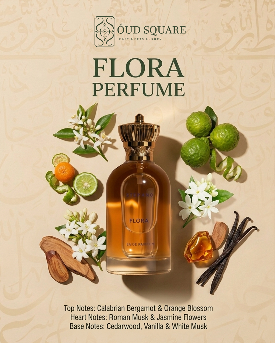 Flora feminine eau de parfum with Calabrian bergamot orange blossom and Roman musk — Stevano fragrance
