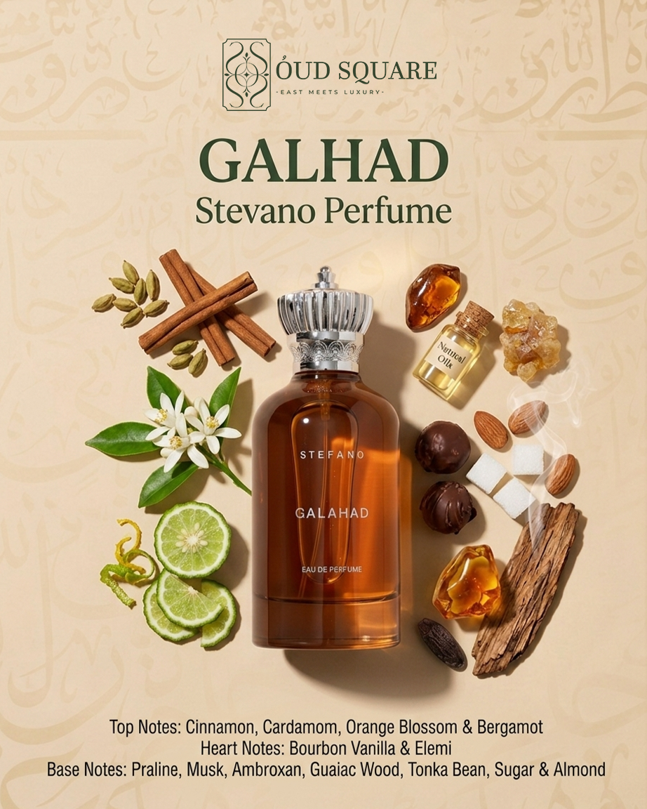Galhad unisex eau de parfum with cardamom bourbon vanilla elemi and praline — Stevano addictive fragrance
