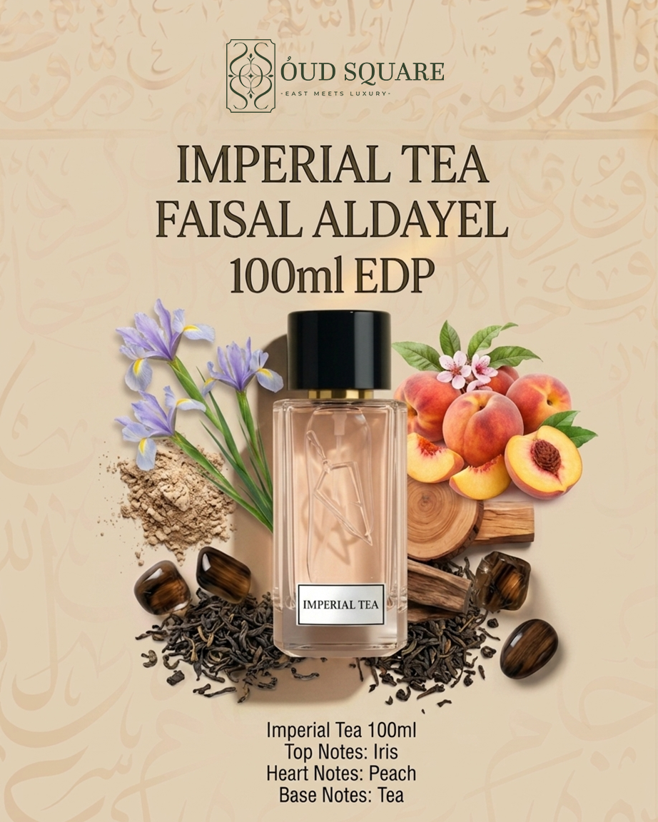 Imperial Tea refined unisex eau de parfum with cool iris warm peach and delicate tea