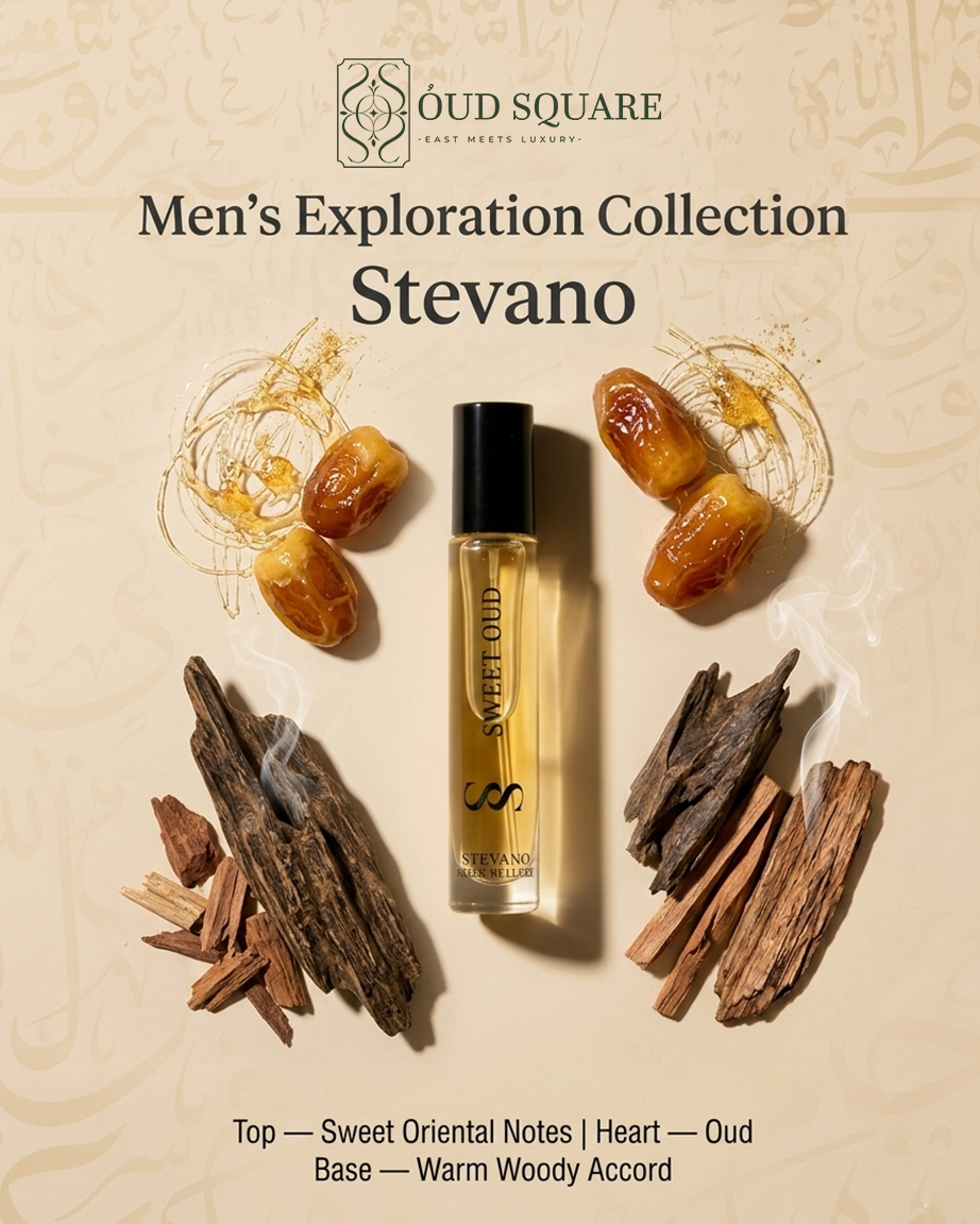 Men's Exploration Collection by Stevano — six 10ml EDP sample pack masculine fragrance discovery set
