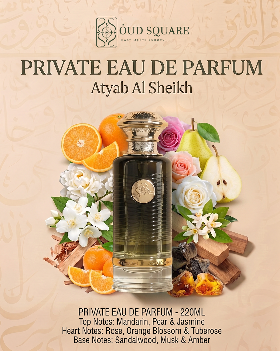 Private EDP 220ml — fresh floral warm feminine perfume with mandarin pear rose tuberose and sandalwood
