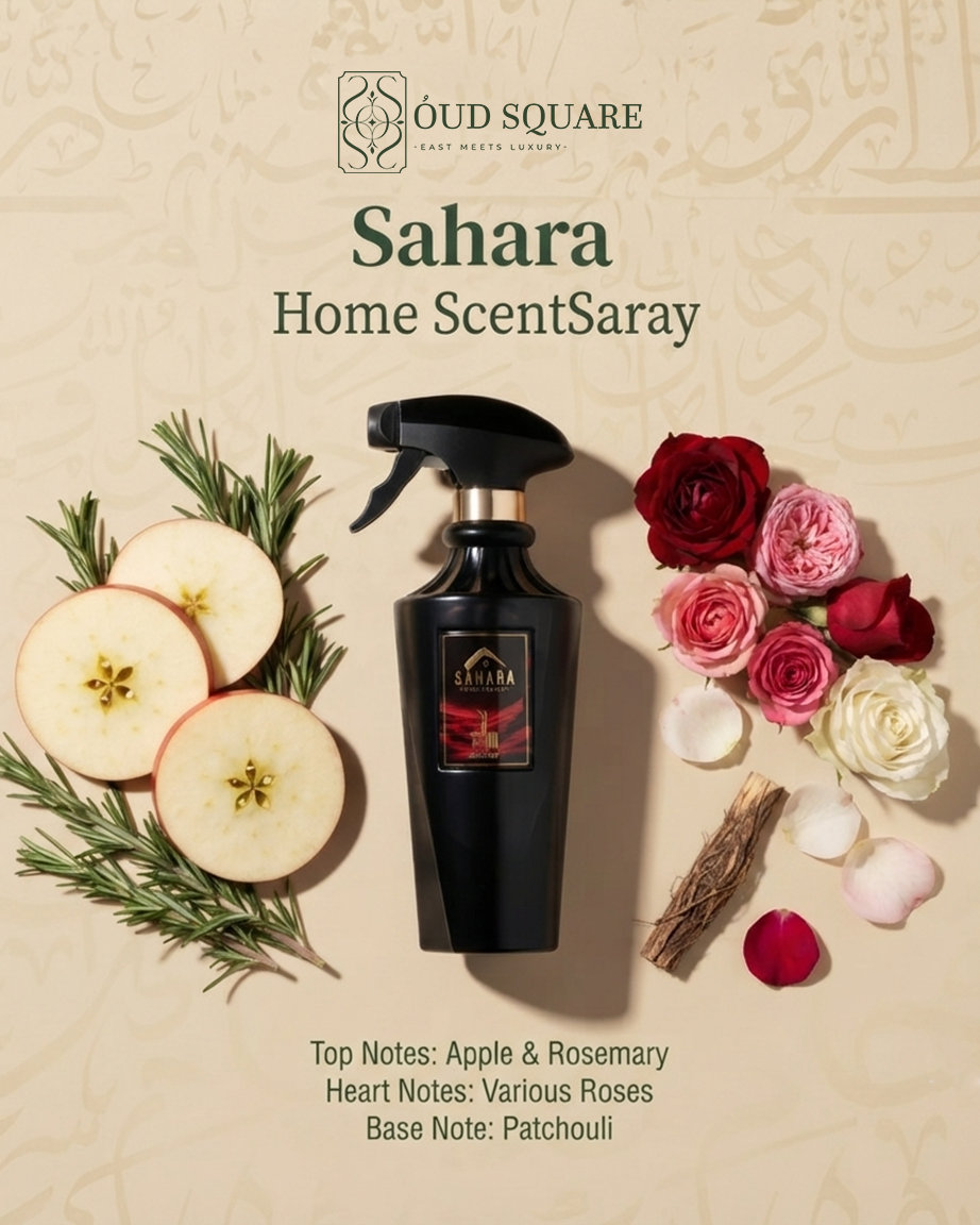 Sahara Home Scent air freshener by Saray — apple rosemary various roses patchouli fresh floral earthy home scent