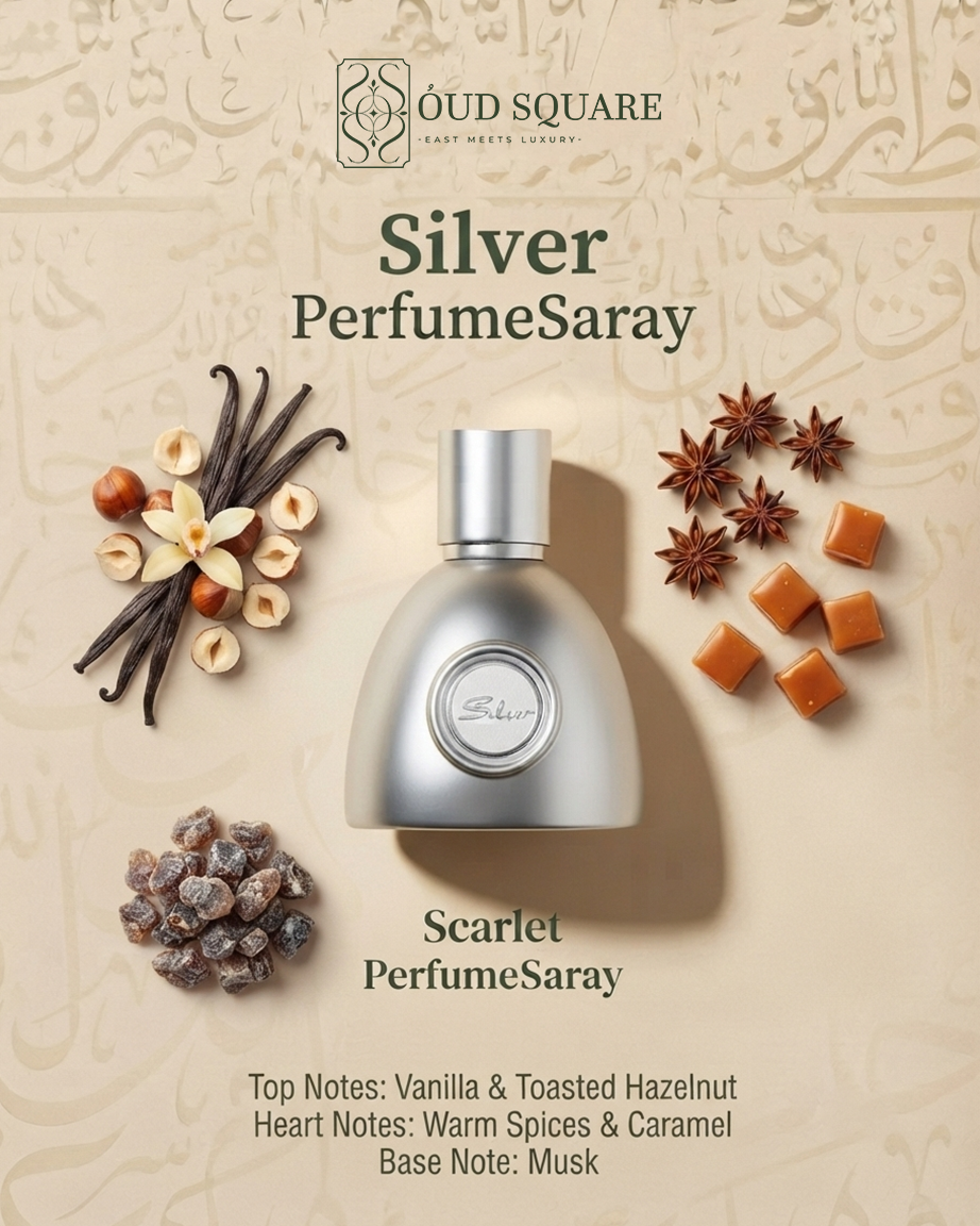 Silver EDP by Saray — vanilla toasted hazelnut caramel musk sweet warm quietly luxurious unisex perfume