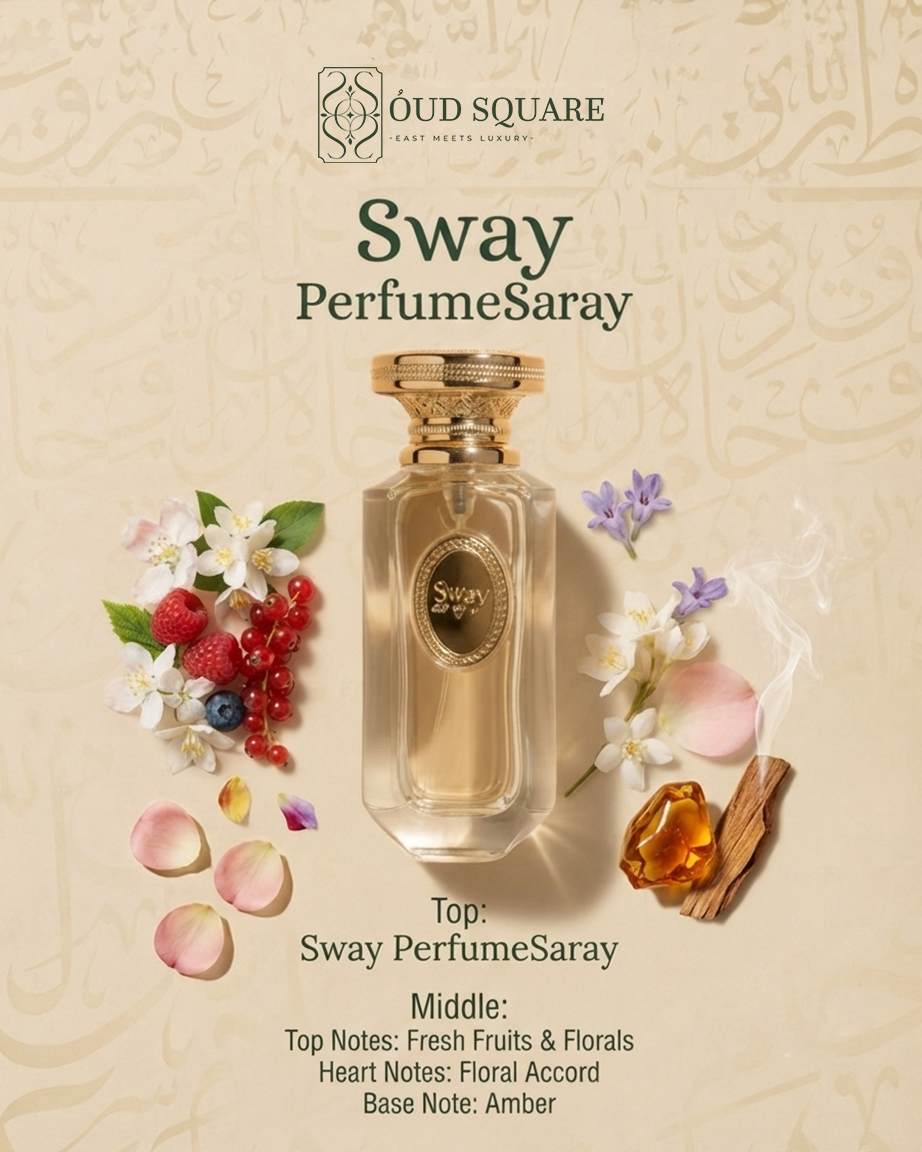 Sway EDT 100ml by Saray — fresh fruity floral unisex perfume with fruits florals and warm amber